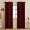 Fort Essential - Back Tab Blackout Curtain (Maroon)