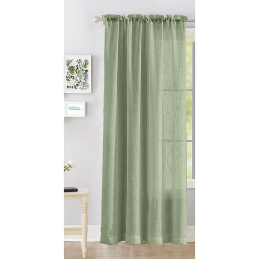 Fort Absolute - Rod Pocket Mint Green Sheer Curtaincurtain