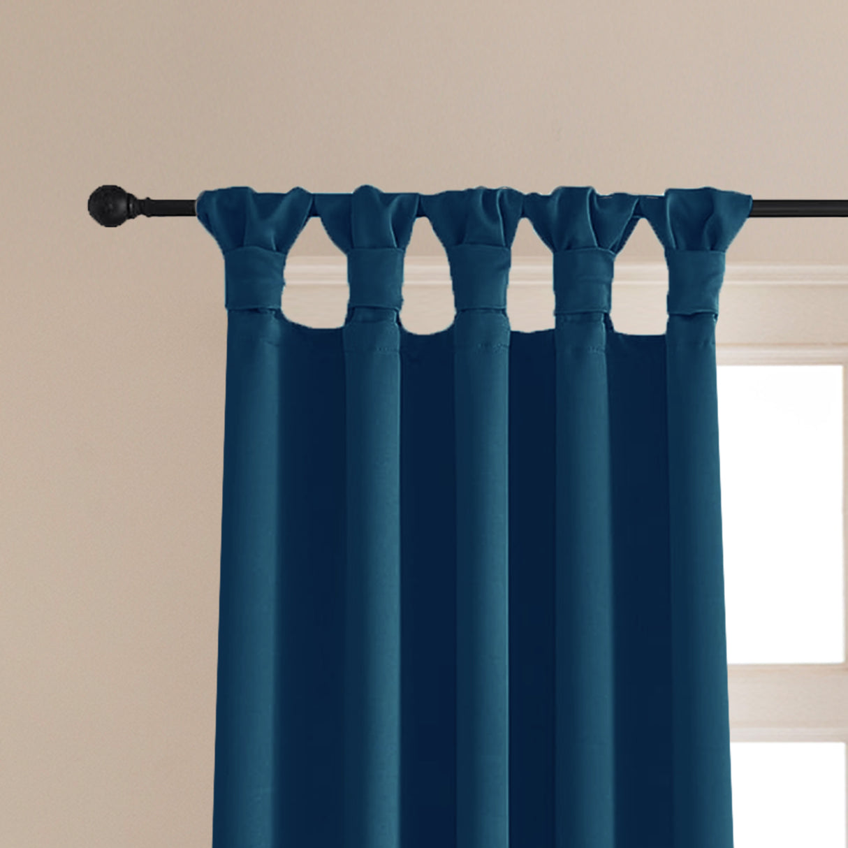 Fort Essential - Twist Tap Top Blackout Curtain (Navy Blue)