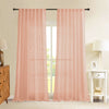 Fort Absolute - Back Tab Sheer Curtain (Peach)