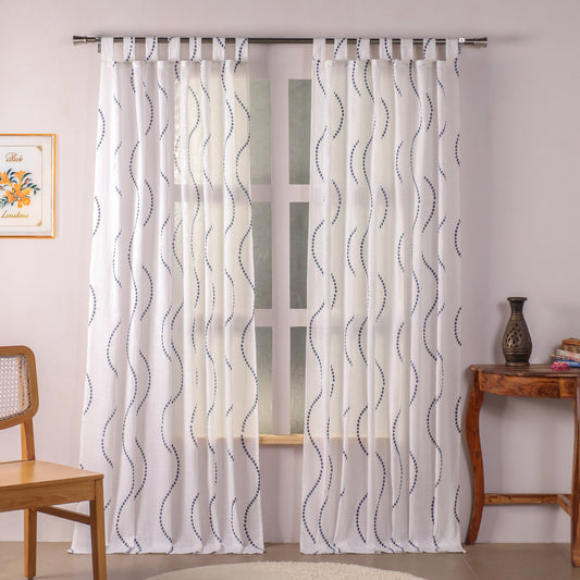 Imprimer Wavy Rhythm - Loop Sheer CurtainImprimer Wavy Rhythm - Loop Sheer Curtain