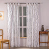 Imprimer Wavy Rhythm - Twist Tab Top Sheer Curtain
