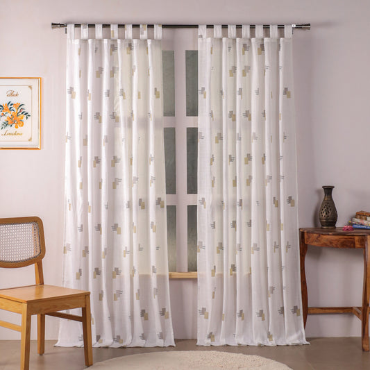 Imprimer Modern Mosaic - Loop Sheer CurtainImprimer Modern Mosaic - Loop Sheer Curtain