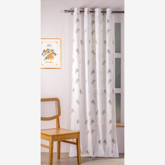 Imprimer Modern Mosaic - Sheer CurtainPrinted Sheer Curtain
