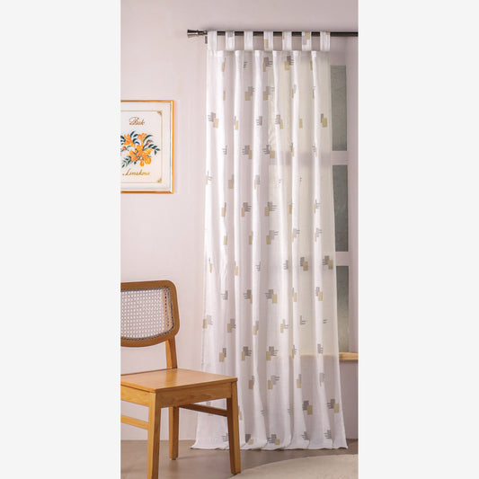 Imprimer Modern Mosaic - Loop Sheer CurtainImprimer Modern Mosaic - Loop Sheer Curtain
