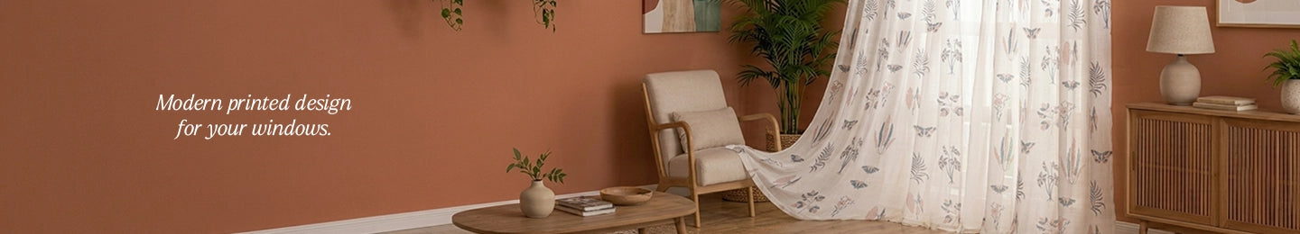Printed Sheer Curtains
