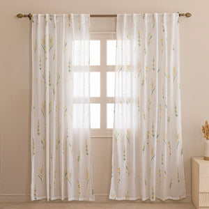 Imprimer Leafscape - Back Tab Curtain