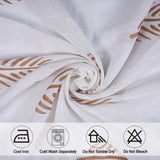 Cotton Printed Sheer Curtain (Mustard Leaf)