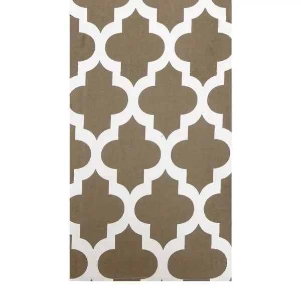 Imprimer Quatrefoil - Printed Dining Table Runner (Grey)