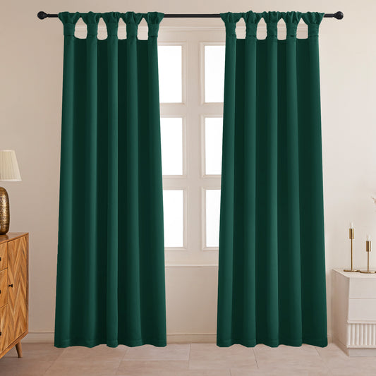 Fort Essential - Twist Tap Top Blackout Curtain (Rama Green)Fort Essential - Twist Tap Top Blackout Curtain (Rama Green)
