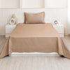 Breton Nap - Satin Stripe Bedsheet (Taupe)