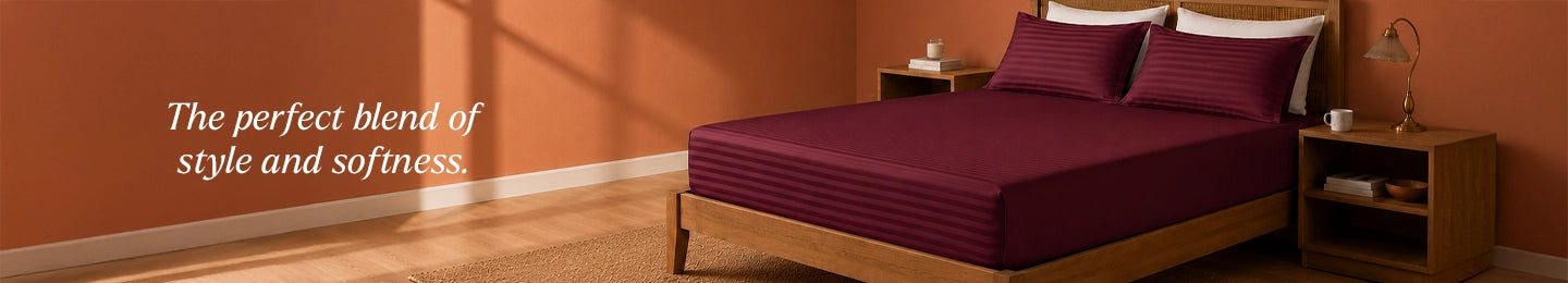 Fitted Satin Stripes