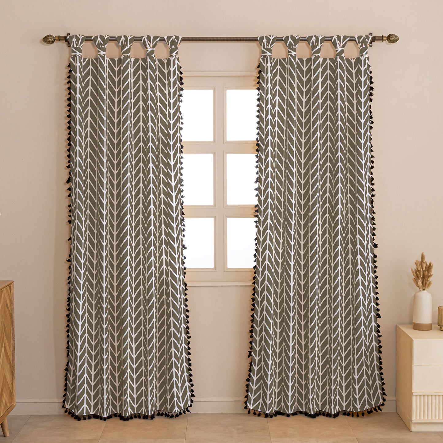 Imprimer Handpicked Aztec - Twist Tab Top Curtain