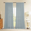 Fort Absolute - Back Tab Solid Sheer Curtain (Silver Grey)