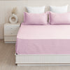 Breton Nap - Satin Stripes Bedsheet (Baby Pink)