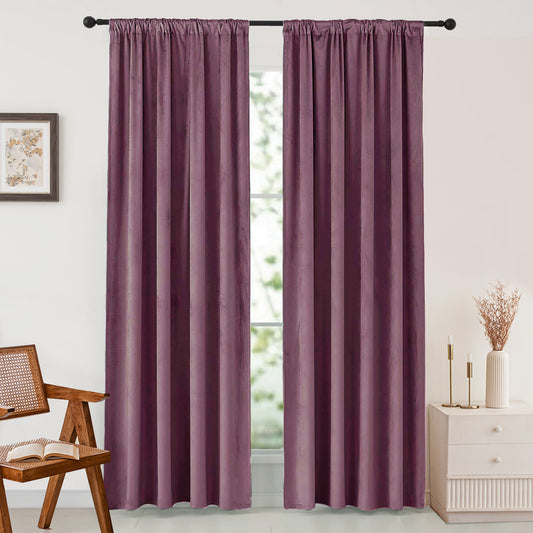 Fort Royal - Rod Pocket CurtainVelvet Curtain