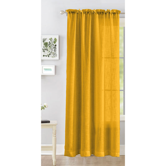 Fort Absolute - Rod Pocket Yellow Sheer Curtaincurtain