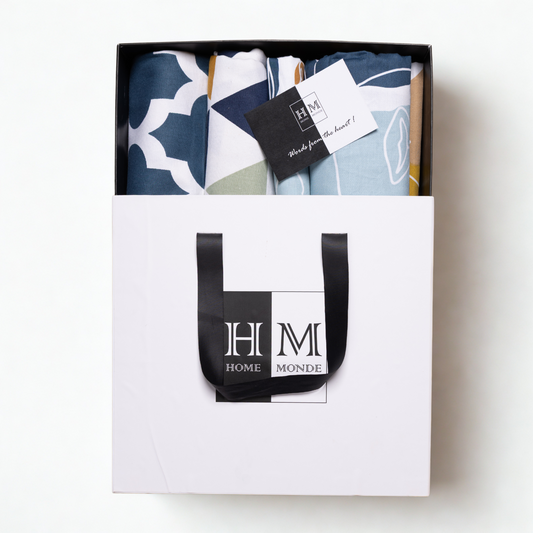 Premium Bedsheet & Cushion Covers Combo Set | Gift-Ready BoxPremium Bedsheet & Cushion Covers Combo Set | Gift-Ready Box