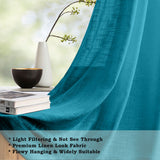 Fort Absolute - Blue Loop Sheer Curtain