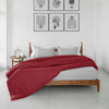 Breton Mellow - Satin Stripe Duvet Cover (Maroon)