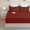 Fort Nightingale - Solid Bedsheet (Maroon)